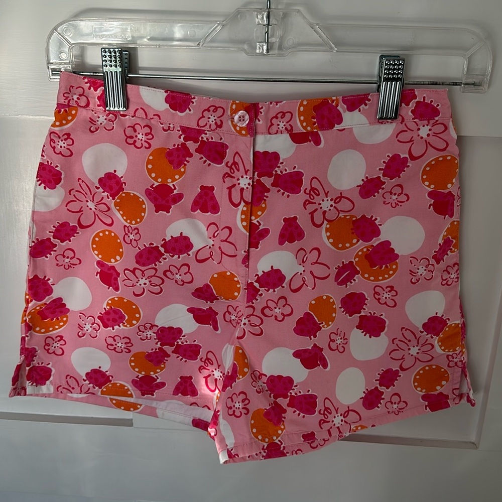 Lilly Pulitzer Girls Size 10 Pink Cotton Shorts Excellent Condition
